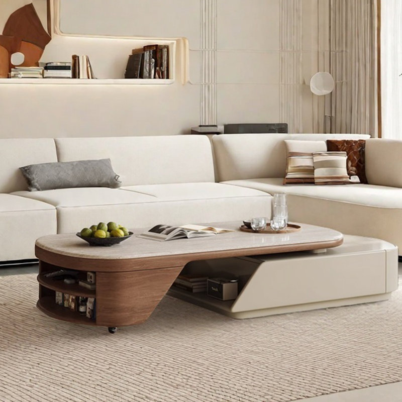 Table basse télescopique Design sens simple, Blanc