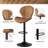 19.29" Bar Stools Modern Swivel Bar Chairs, Barstools Counter Height with High Backrest, Easy 3-5 Minute Assembly for Bar, Kitchen, Dining Room-1899866513-1899866519