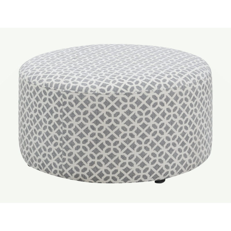 Ranger Gray Round Ottoman