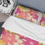 Multicolore fleurs abstraites - ensemble de housse de couette floral - microfibre de polyester-1261674060