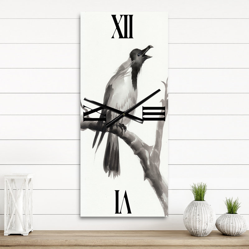 Horloge murale pleurs sur une branche, Grand