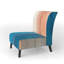 Fauteuil de chambre rembourré Mid-Century