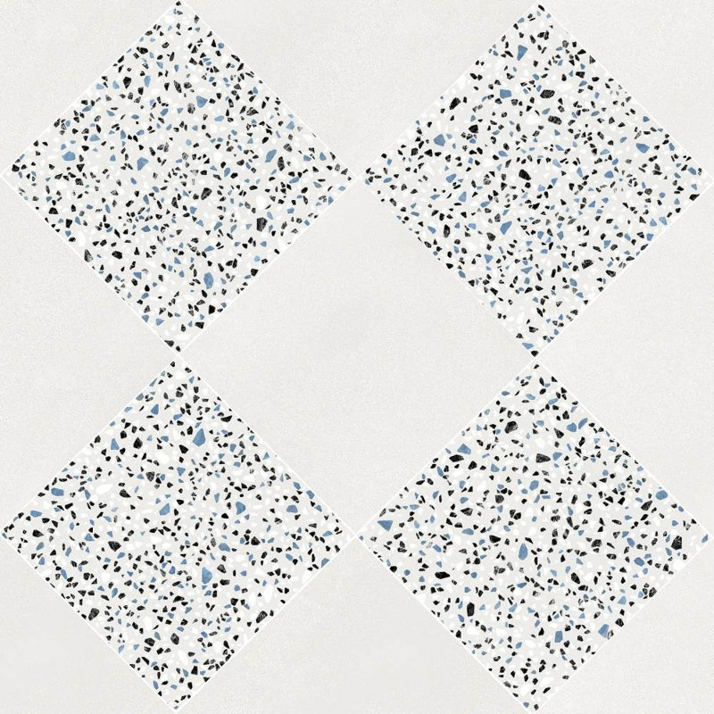 Terrazzo 2.0 Checkerboard 24" x 24" Matte Porcelain Floor and Wall Tile, Checkerboard #13