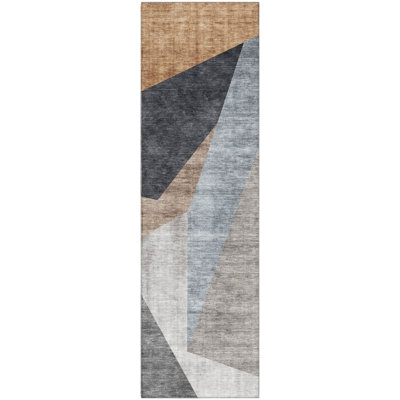Premium Machine Washable Prisco Taupe Rug