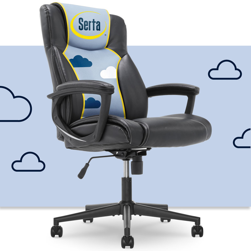 Black High Back Leather Executive Swivel Office Chair