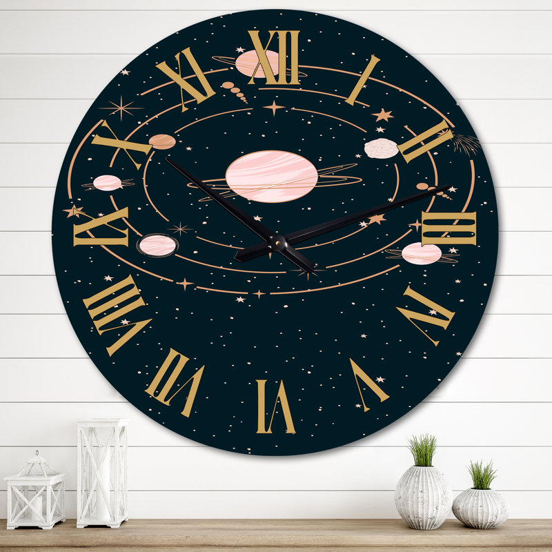 Horloge murale surdimensionnée mystérieuse III, Très grand