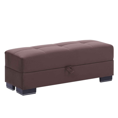 Legacy Fabric Upholstered Ottoman with Storage
