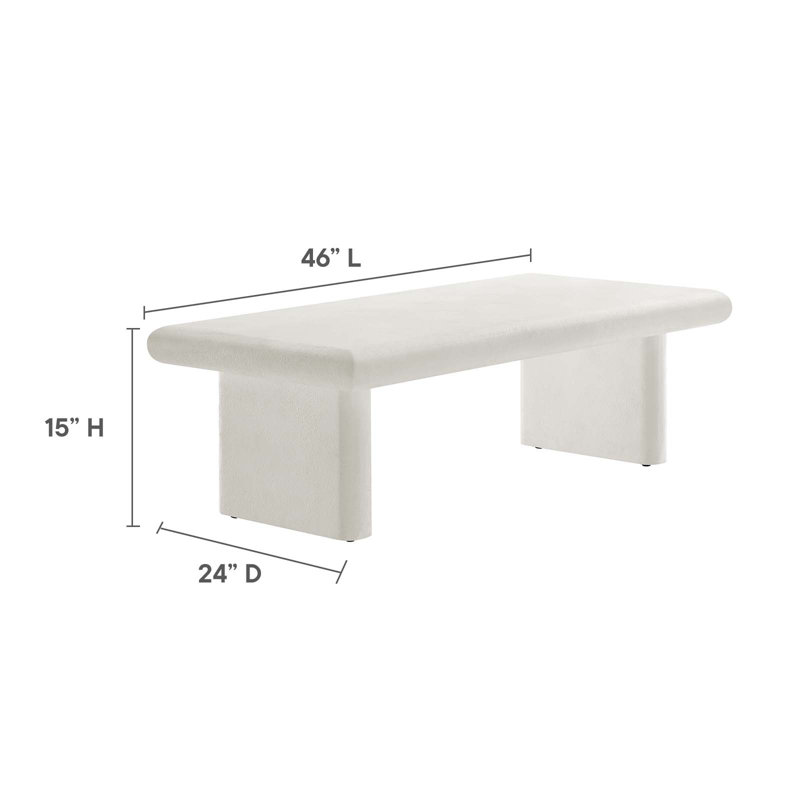 Modway Relic Coffee Table, White