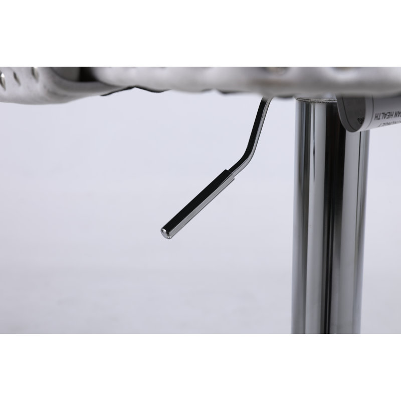 Tabouret de bar pivotant en velours Avryn, Gris clair, 2