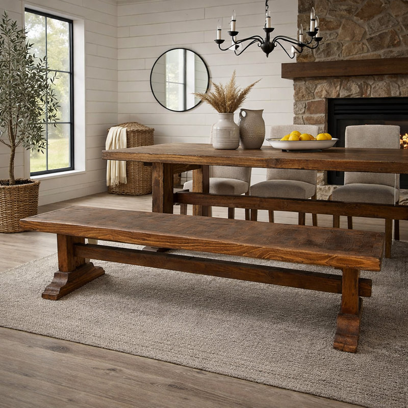 Banc en bois massif Julain