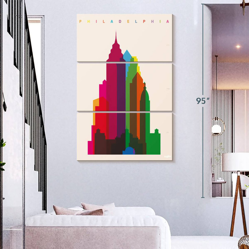 Nicci Vibrant Philadelphia, H 74 po x l 48 po