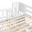 Full Size Solid Wood Loft Bed With Built-In Desk, Bookshelves And Storage Staircase-1552708992