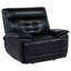 Fauteuil inclinable double en cuir Hewitt noir