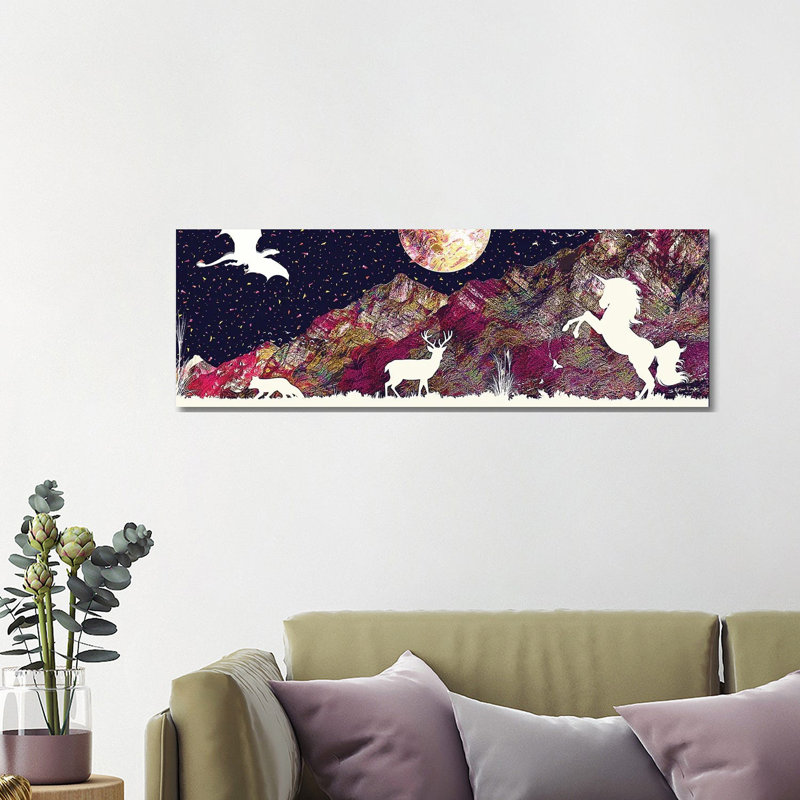 Mystical Beast by Gab Fernando - Wrapped Canvas Panoramic Print, 121.92 cm H x 40.64 cm W x 3.175 cm D