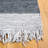 Exley Hand Woven Leather/Cotton Solid Color Rug in Dark Gray-296828417