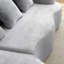 Canapé modulaire en L à compression complète avec méridienne incurvée, canapé modulaire en chenille, haute densité pour le salon en appartement-555609566