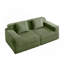 Canapé modulaire à 2 places avec coussins décoratifs Modern Corduroy-129687297-129687298
