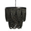 2-Tier Draped Wood Bead Chandelier-384460888