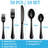 50 Piece Silverware Set Service for 10,Premium Stainless Steel Flatware Set,Mirror Polished Cutlery Utensil Set-1955361648