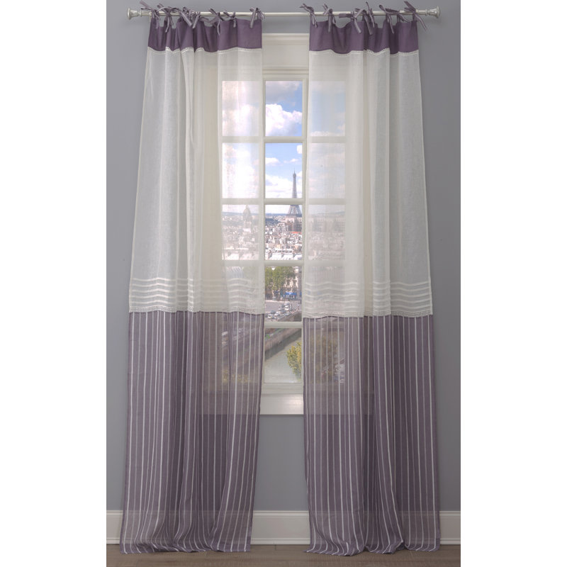 Sophia Sheer Curtain, 50" W x 118" L