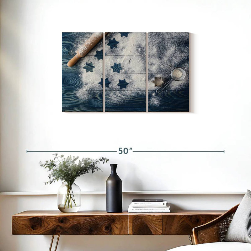 Stars On Flour, 20" H x 33" W
