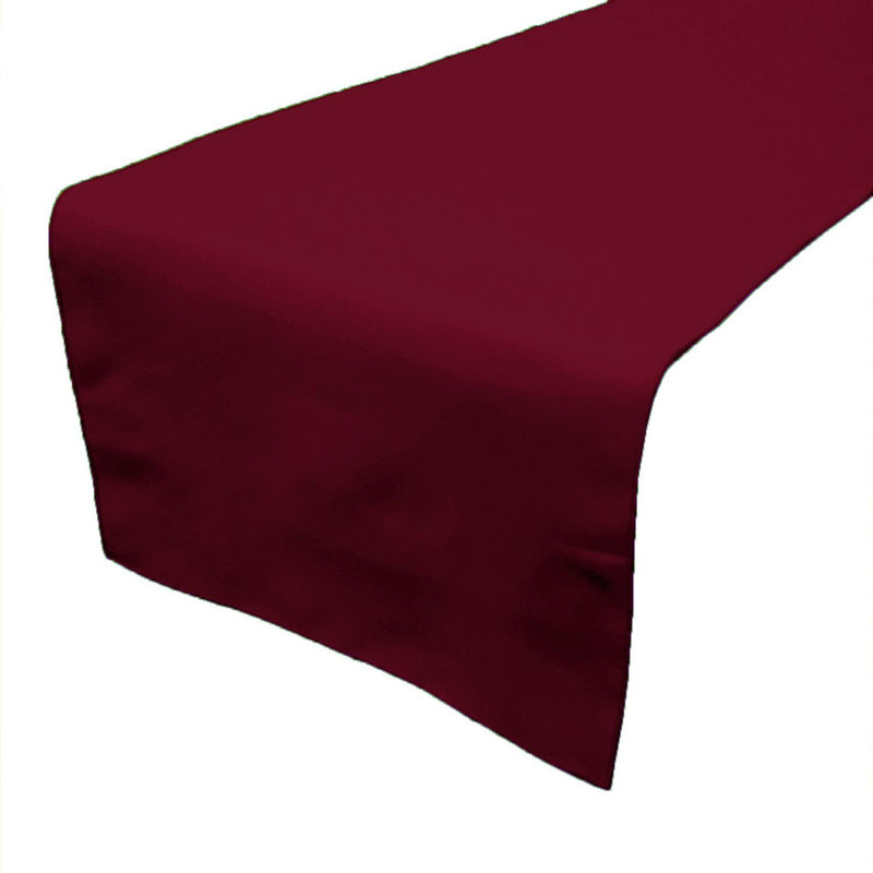 Chemin de table rectangulaire en polyester, 60 po x 24 po, Canneberge
