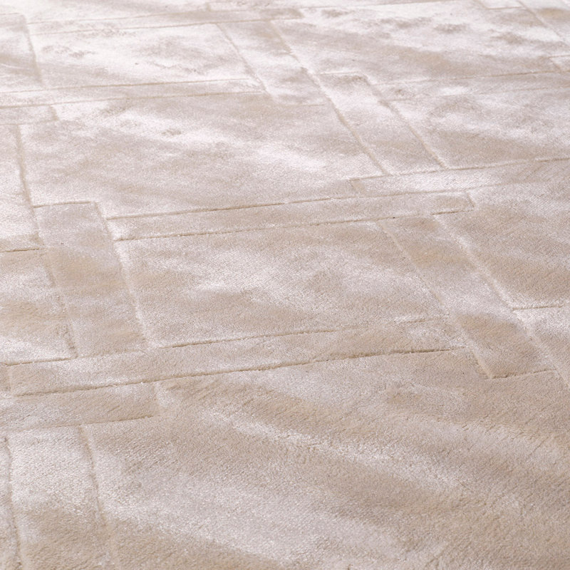 La Belle Geometric Area Rug in Beige, Rectangle 9'10" x 13'2"