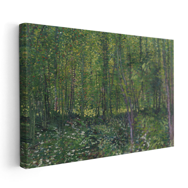 Arbres et sous-bois, 1887, reproduction d'art sur toile, H 20 po x l 30 po