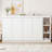 White Twin Murphy Bed with Integrated Bookshelf, Space Saving Wall Cabinet Bed