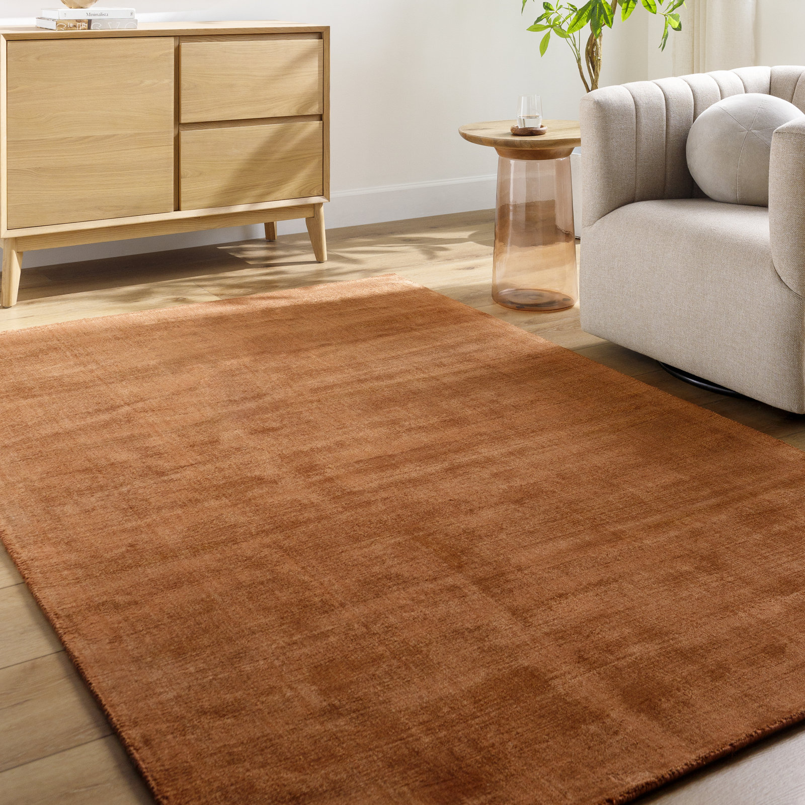 Fennel Hand-Loomed Rug, Rectangle 5' x 8'