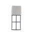 Tabouret de bar en cuir gris clair Serena-97344303-97344298