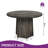 Sidhan 47" Wood Base Round Dining Table, Farmhouse Kitchen Table For 4-6 People