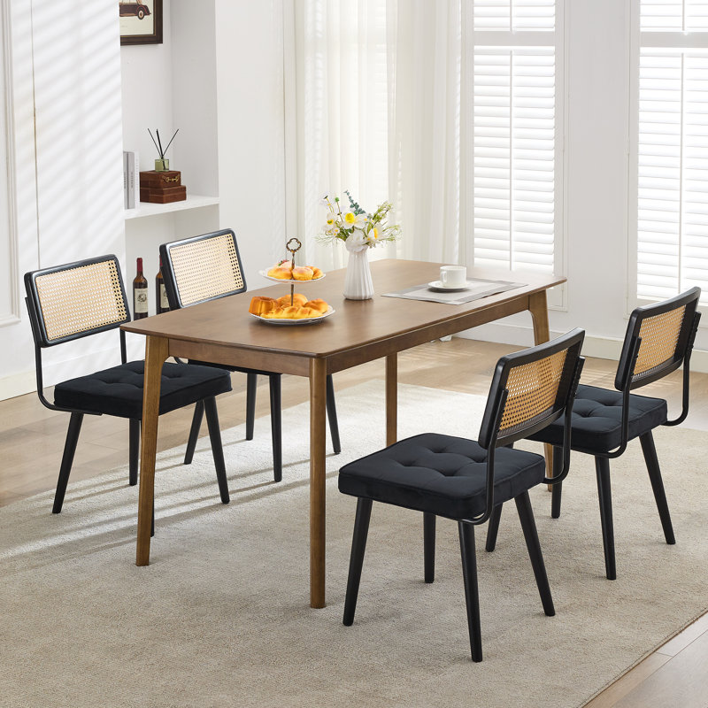 45.97cm H Stacking Side Chair, Black, Black