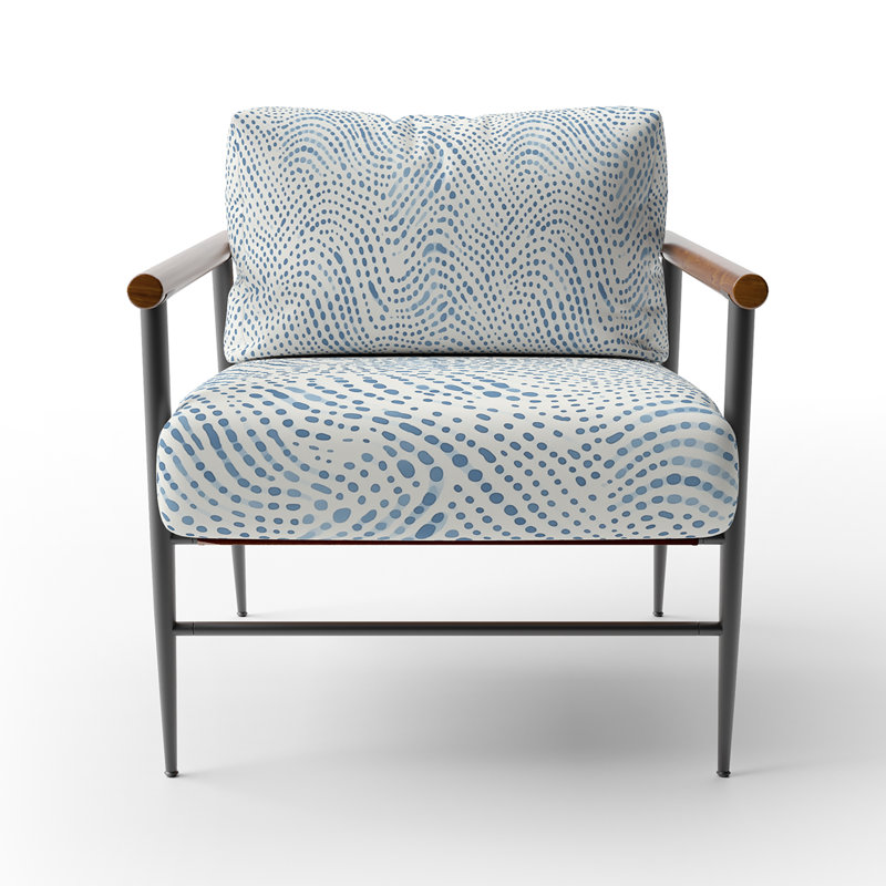 Chaise d'appoint Dots, Accoudoirs ronds