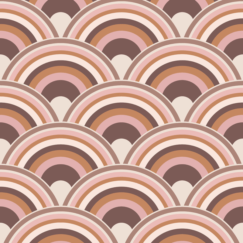 Geometric Wallpaper Double Roll, Earth