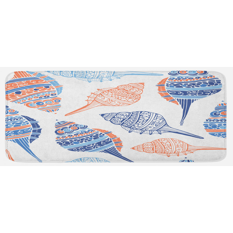 Tapis de cuisine coquillage