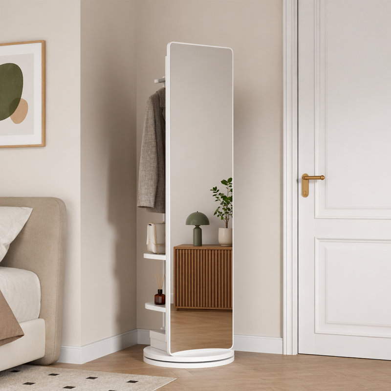 Miroir pleine grandeur, 66 po x 17,8 po, Blanc