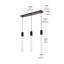 Luminaire suspendu pour îlot de cuisine 3 lumières Aliha-490564175