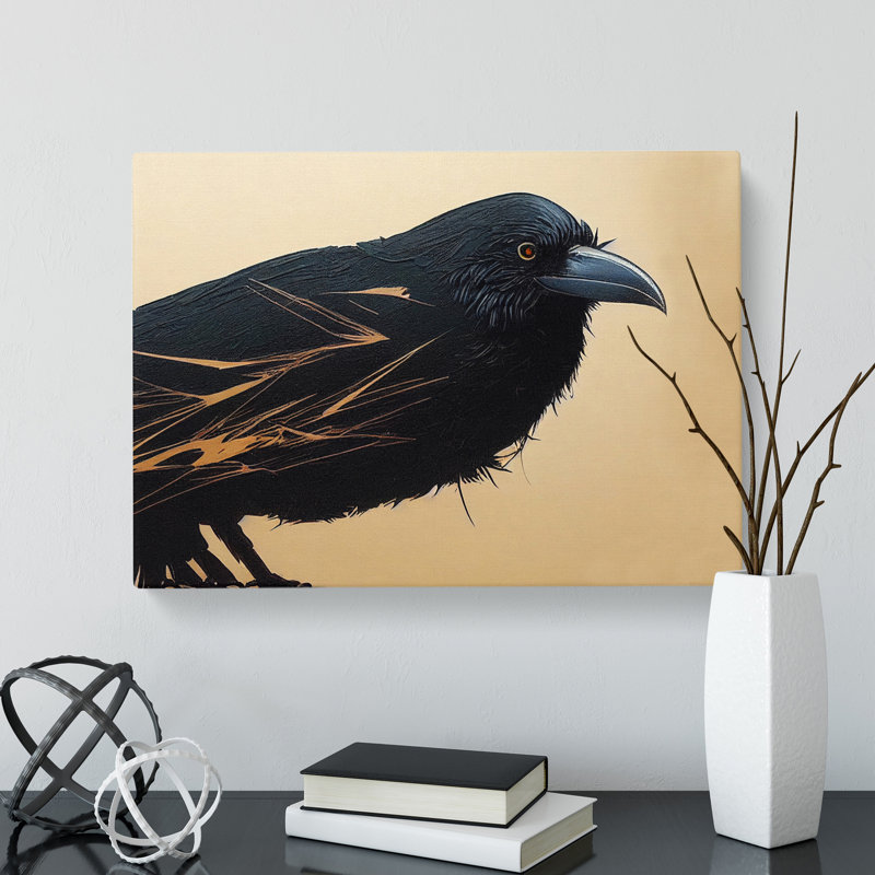 Raven Bird Vol.4 - Wrapped Canvas, 50cm H x 76cm W x 3cm D