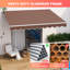 Auvent autoportant à inclinaison manuelle 8 pi x 6 pi 6 po-71106124-71106123