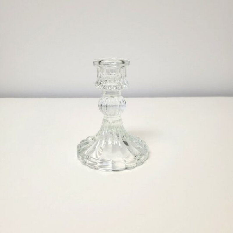 Porte-bougie en verre