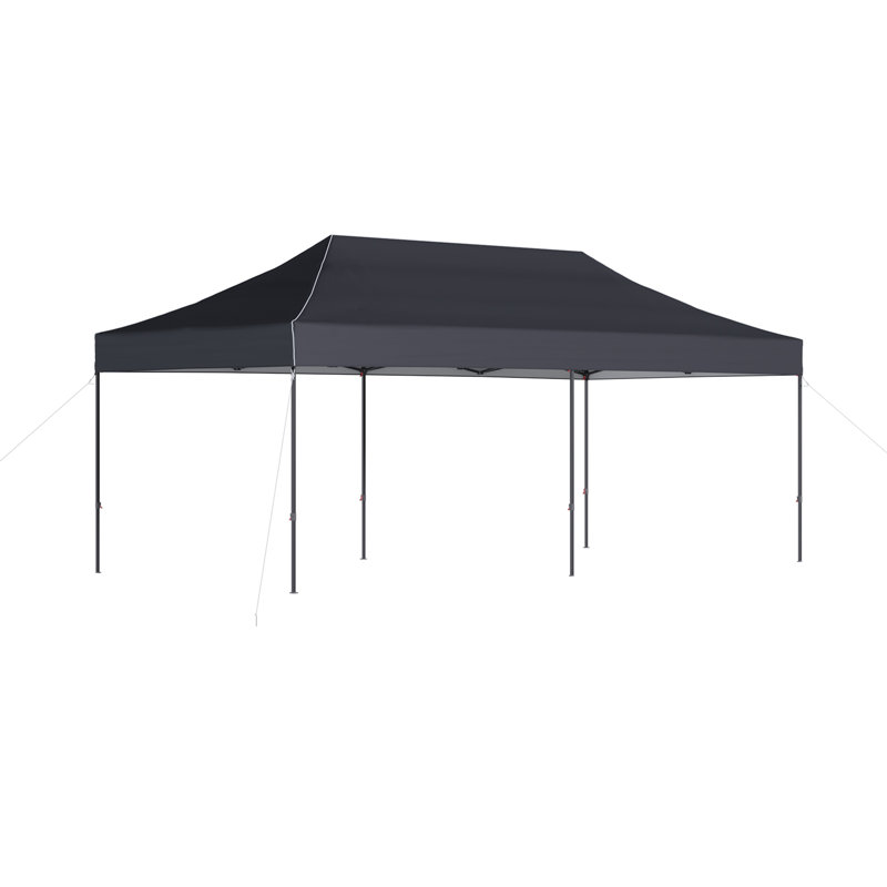 Canopy Tent, Heavy Duty Pop up Canopy, Gray, 20 ft x 10 ft
