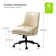 Positano Modern Faux Leather Tilting  Swivel Task Chair with Nailhead Trims