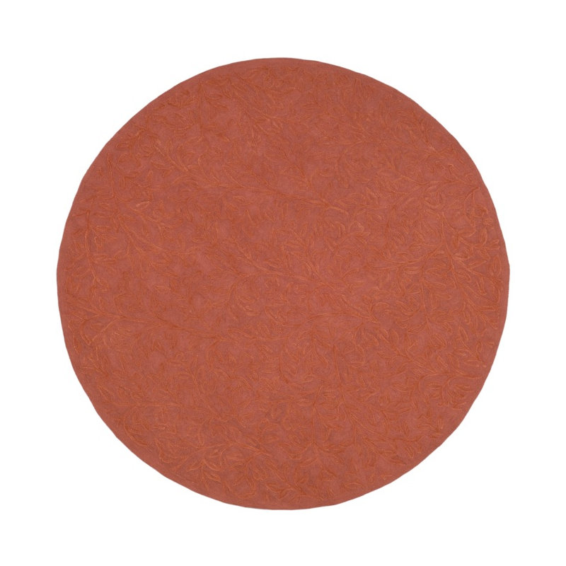 Sprig Martha Stewart Hand Hooked Cotton Rug, Round 6'