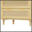 Armoire de rangement 31,5 po à 3 tiroirs avec tiroir en rotin