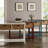 2 Console Table With White Color And Extra Display Area Wooden Open Bottom Shelf