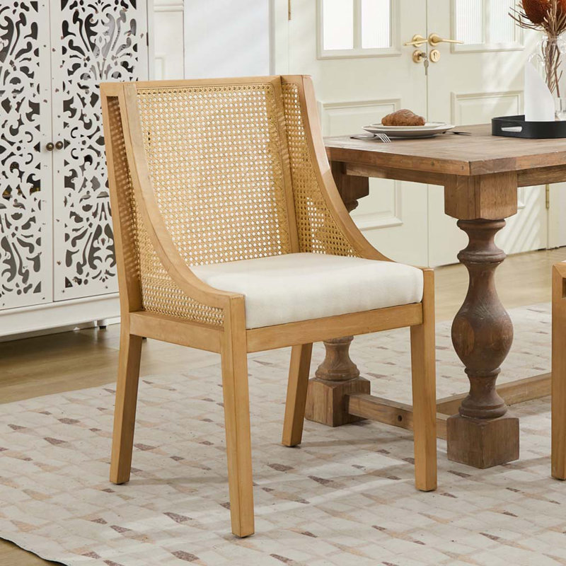 Chaises de salle à manger en rotin, Beige