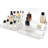 Perfume Organizer, 2 Pack Three-Tiered Shelf, Sturdy Clear Rack Countertop Cabinet Storage
