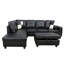 Canapé modulaire rembourré en L avec repose-pieds 3 pièces Erynne-575160873-575160878