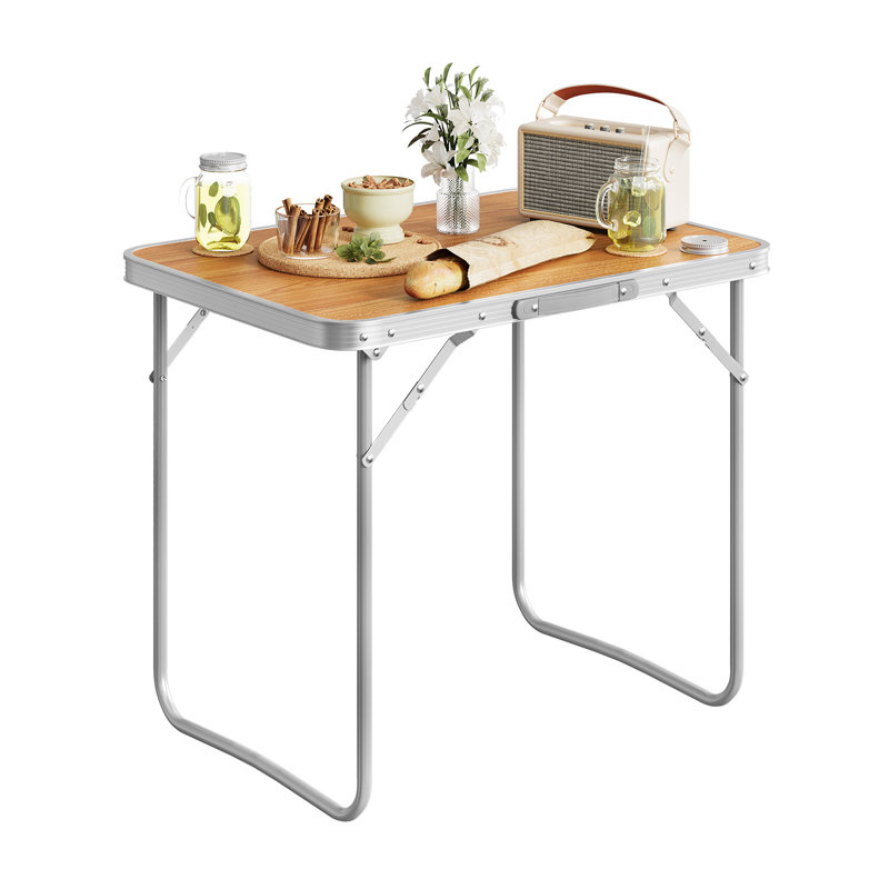 Wasilla Rectangular 70cm L Camping Table, Brown